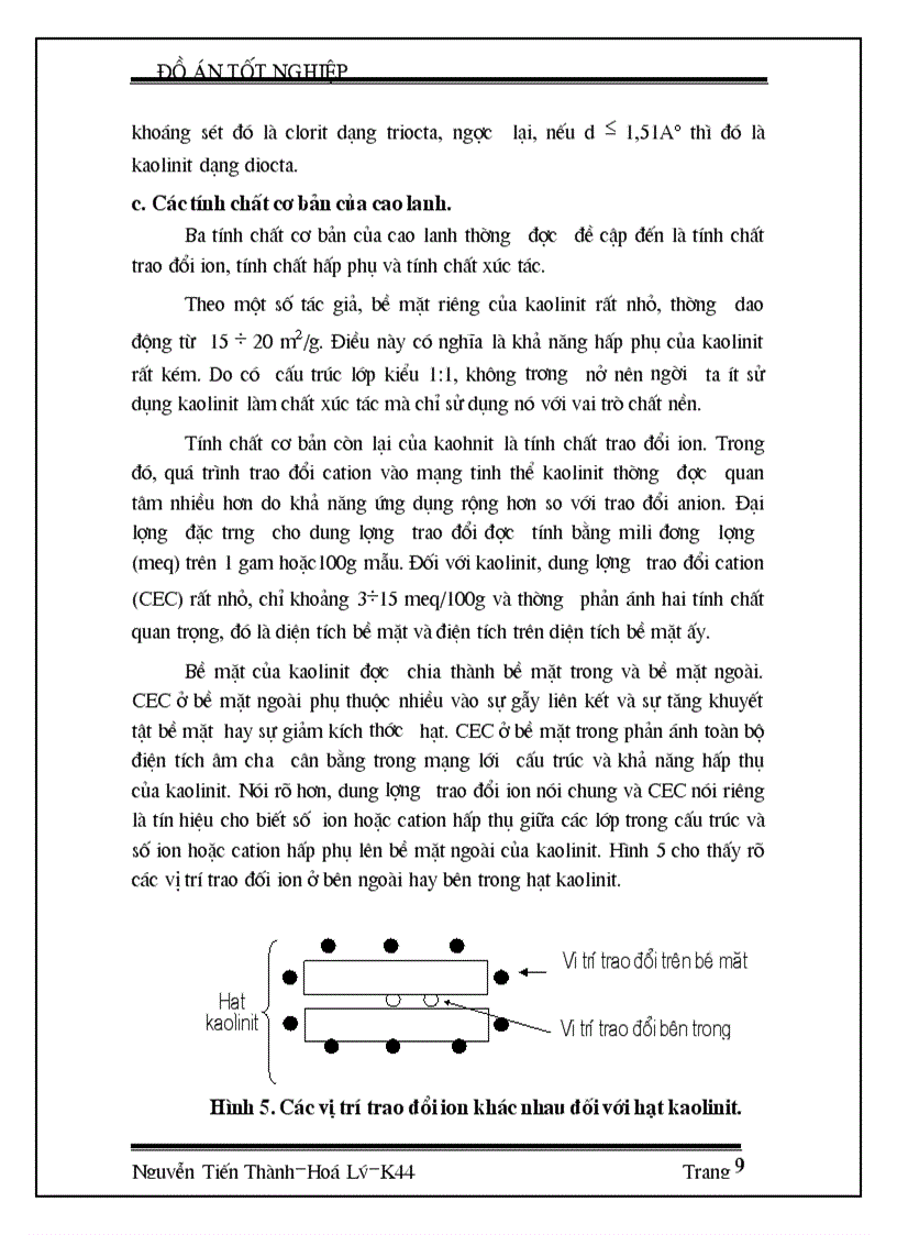 image for page Thành phần và cấu trúc của khoáng sét tự nhiên