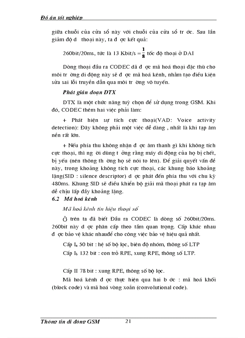 image for page Giao diện vô tuyến trong hệ thống thông tin di động gsm