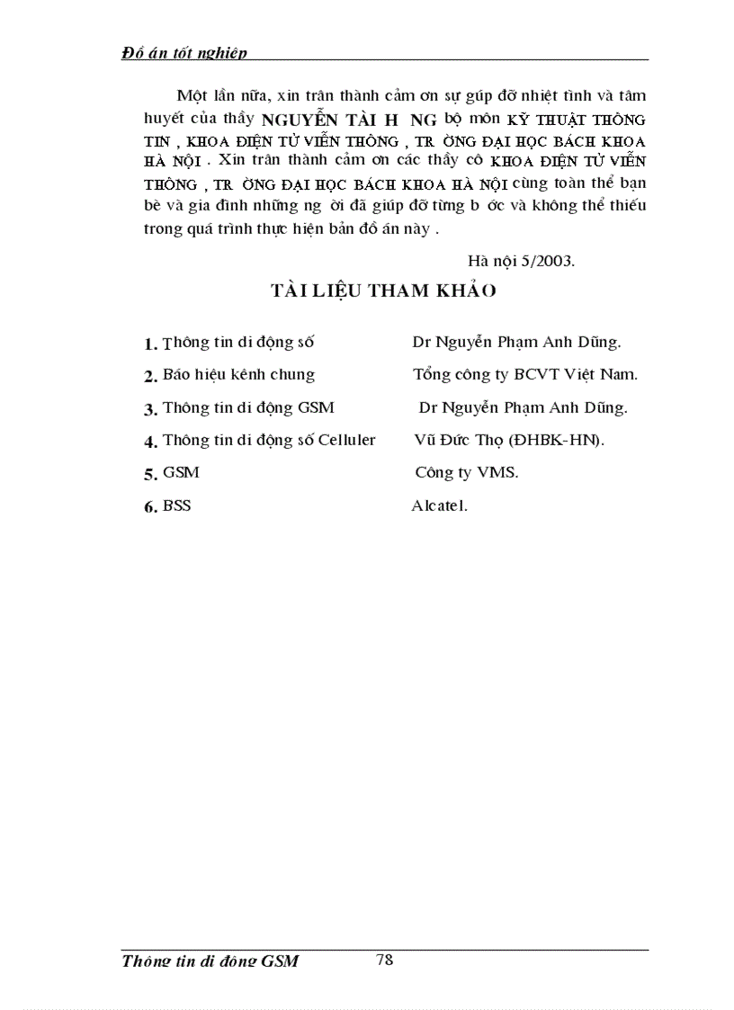 image for page Giao diện vô tuyến trong hệ thống thông tin di động gsm