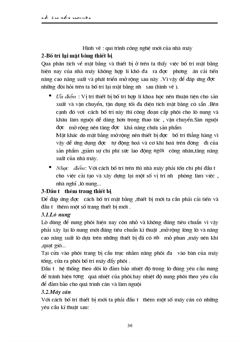 image for page Đánh giá qui trình công nghệ và thiết bị của nhà máy trong tình hình hiện nay