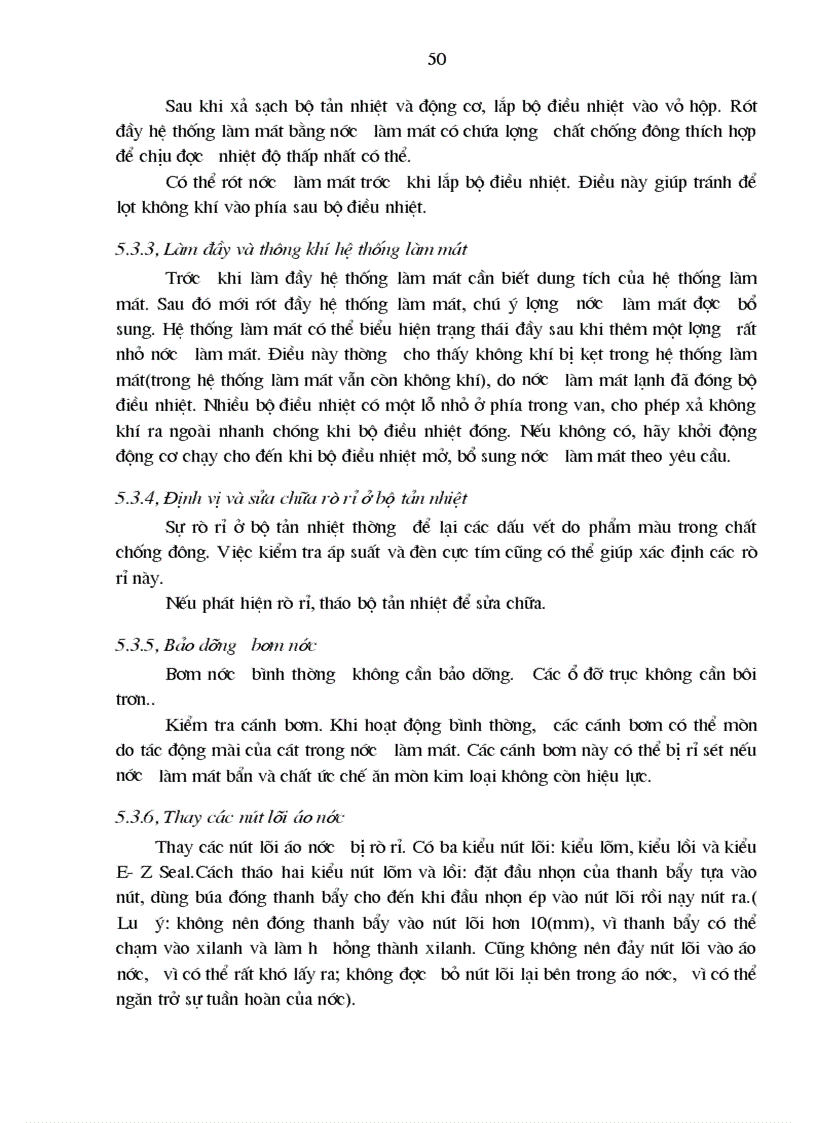 image for page Nghiên cứu khai thác bảo dưỡng sửa chữa hệ thống làm mát trên xe toyota camry 3 0V