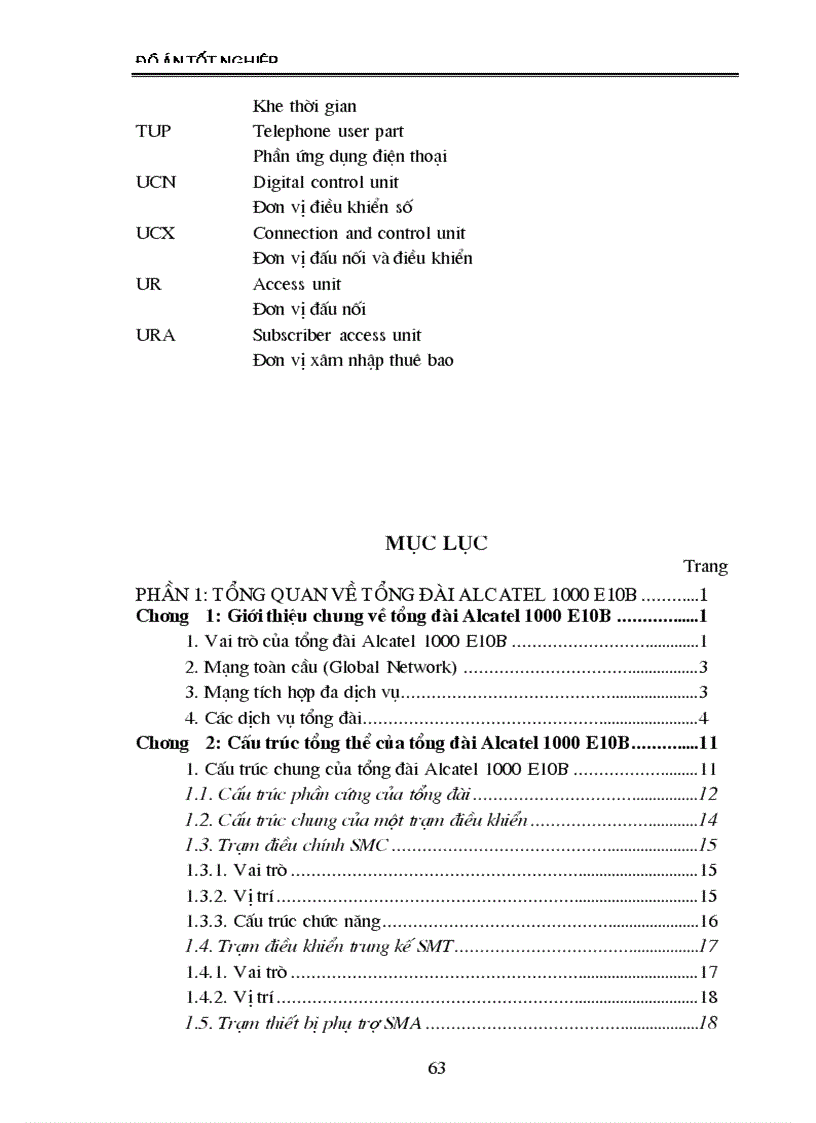image for page Ứng dụng báo hiệu số 7 trong tổng đài Alcatel 1000 e10B 1