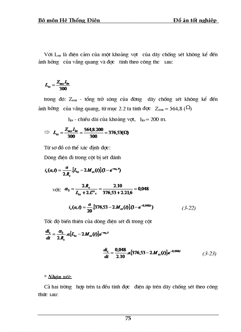 image for page Thiết kế và tính toán chống sét đánh trực tiếp cho trạm biến áp 220 110 kv và Tính chỉ tiêu chống sét cho đường dây 220kV