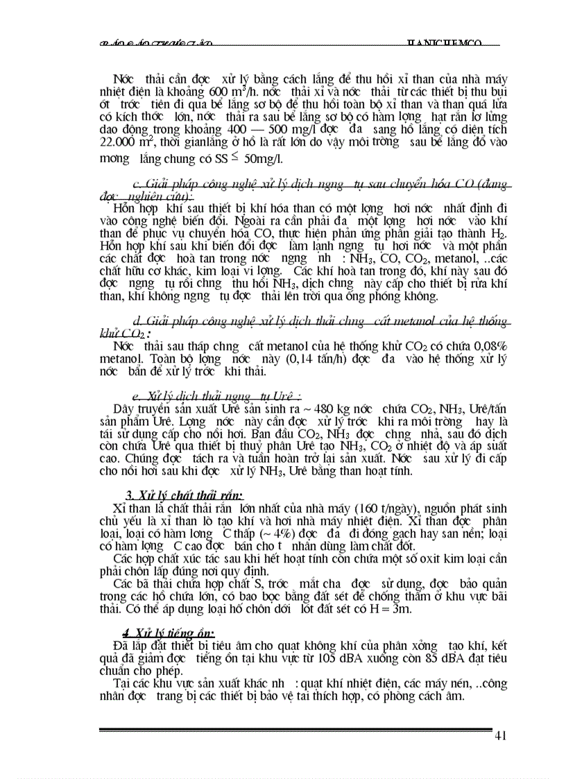 image for page Công nghệ sản xuất urê đi từ khí hóa than tại Công ty Phân đạm Hóa chất Hà Bắc