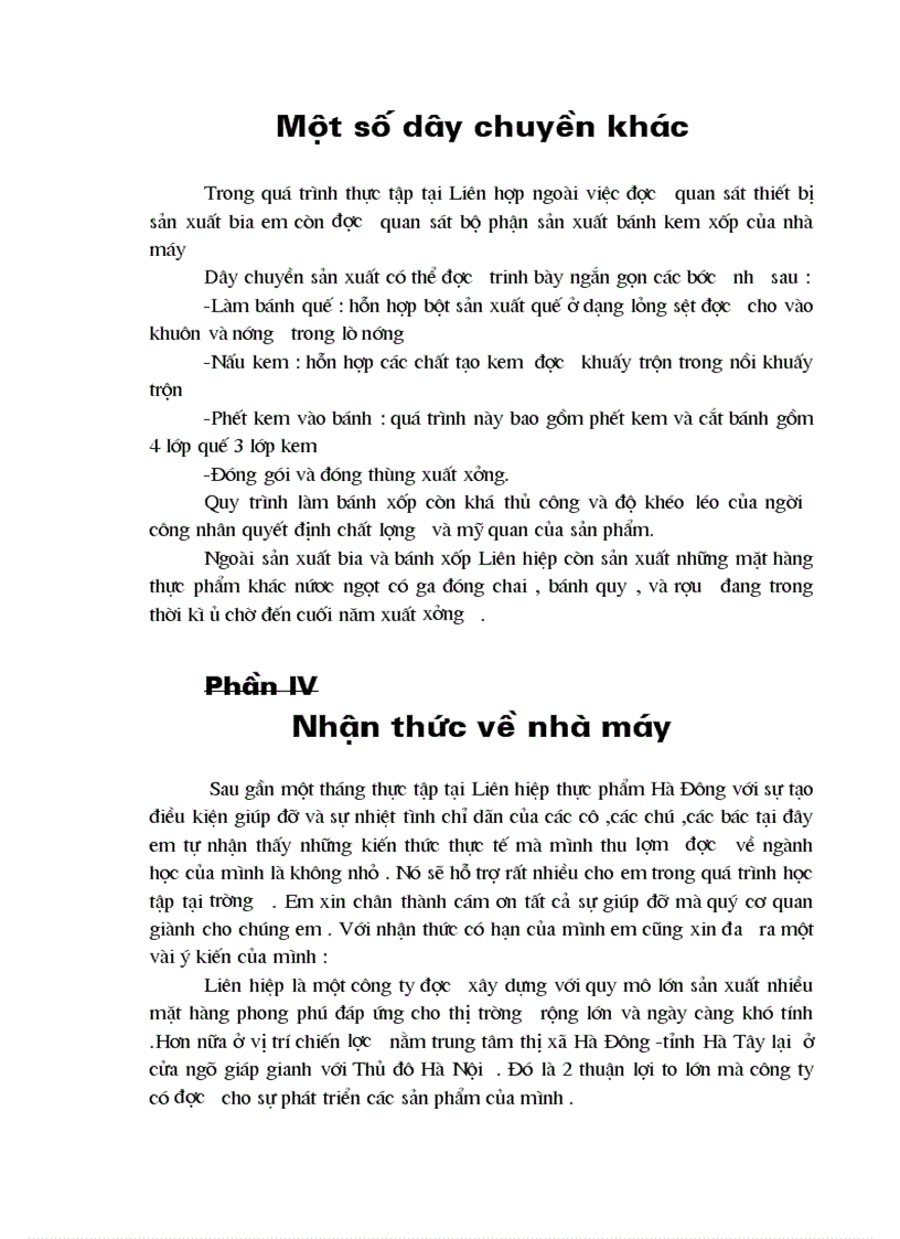 image for page Quy trình công nghệ sản xuất bia tại nhà máy Liên hiệp thực phẩm Hà Đông
