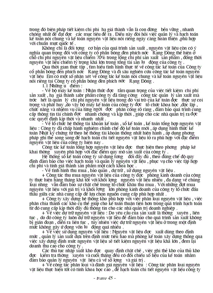 image for page Thực trạng tổ chức công tác kế toán nguyên vật tại công ty bóng đèn phích nước rạng đông