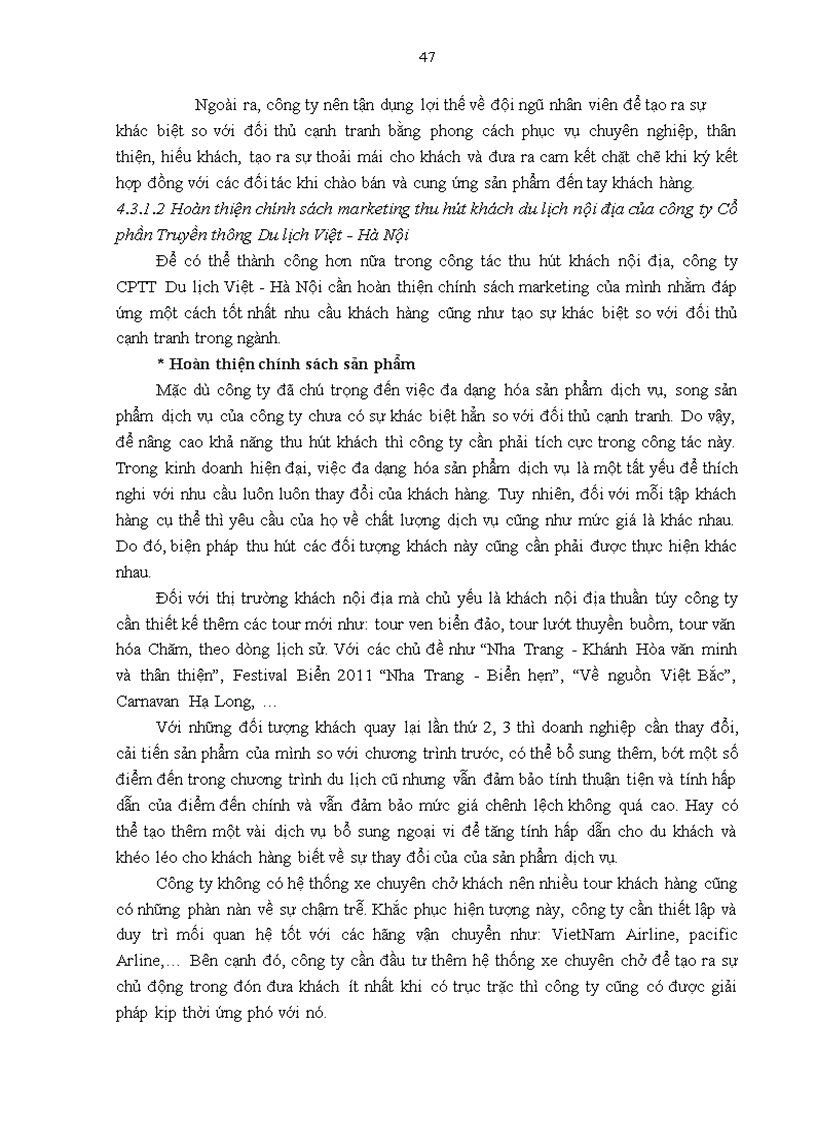 image for page Giải pháp marketing thu hút khách du lịch nội địa tại Công ty Cổ phần Truyền Thông Du lịch Việt Hà Nội