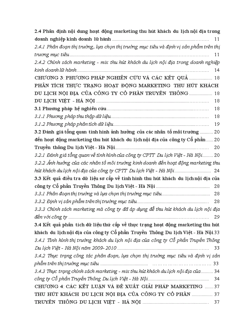 image for page Giải pháp marketing thu hút khách du lịch nội địa tại Công ty Cổ phần Truyền Thông Du lịch Việt Hà Nội