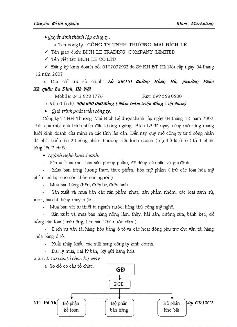 image for page Hoàn thiện công nghệ chào hàng bán buôn đồ gia dụng của công ty TNHH thương mại Bích Lệ trên thị trường Hà Nội 1