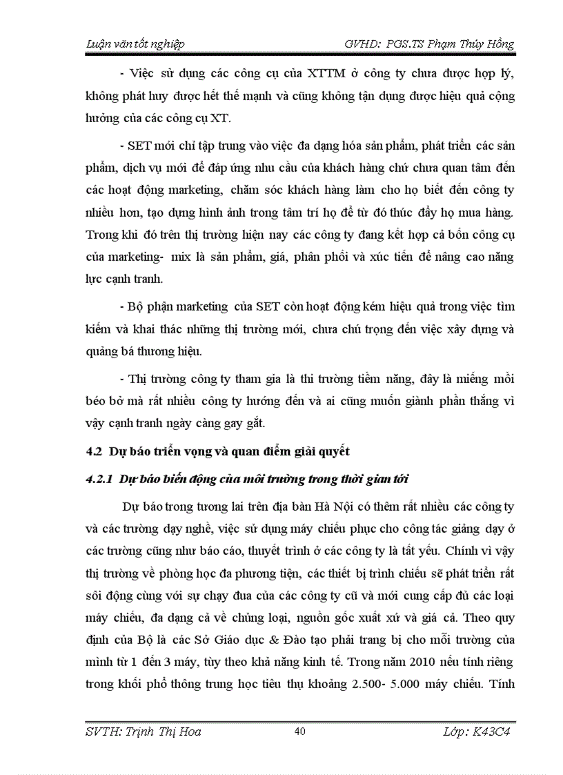 image for page Phát triển chính sách xúc tiến thương mại đối với sản phẩm máy chiếu của công ty TNHH khoa học giáo dục và công nghệ trên thị trường Hà Nội