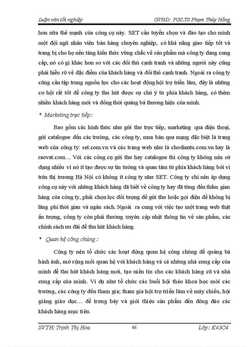 image for page Phát triển chính sách xúc tiến thương mại đối với sản phẩm máy chiếu của công ty TNHH khoa học giáo dục và công nghệ trên thị trường Hà Nội