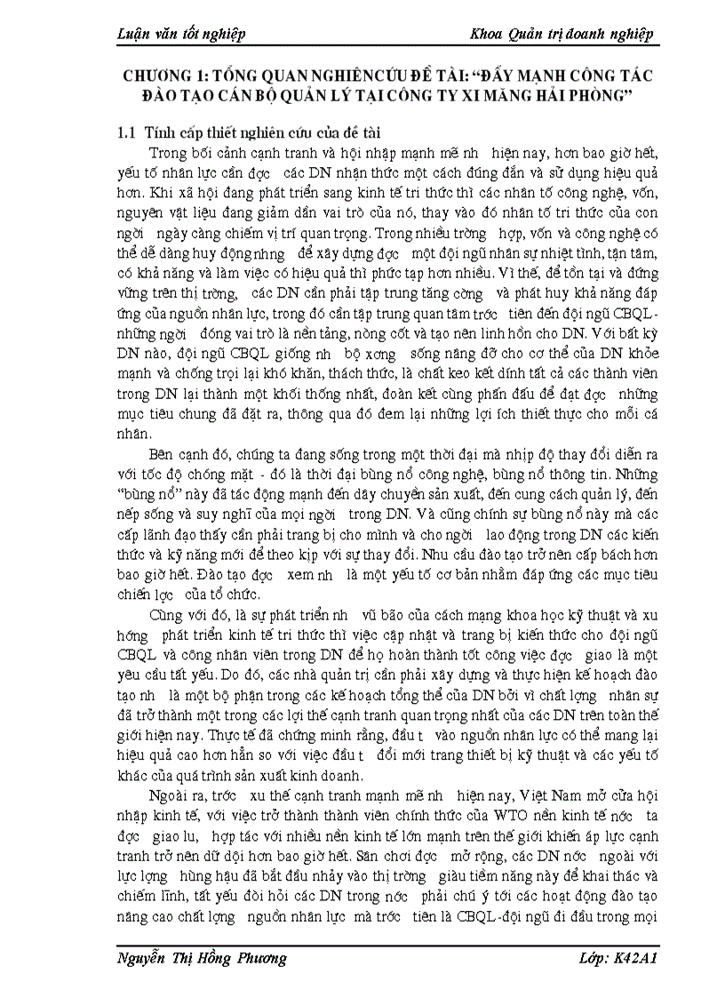 image for page Đẩy mạnh công tác đào tạo cán bộ quản lý tại công ty xi măng HảI PHòNG