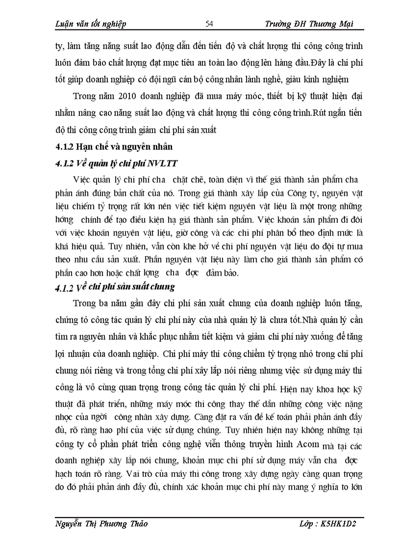 image for page Quản lý chi phí xây lắp tại Công ty cổ phần đầu tư và phát triển công nghệ viễn thông truyền hình Ac