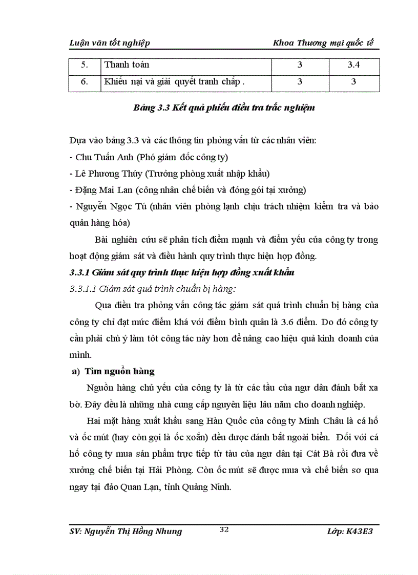 image for page Giám sát và điều hành quy trình thực hiện hợp đồng xuất khẩu hàng thuỷ sản sang thị trường hàn quốc tại công ty tnhh MINH CHÂU