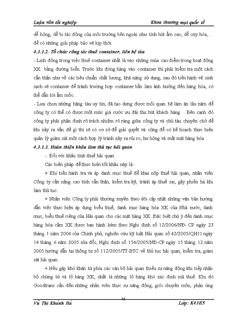 image for page Hoàn thiện quy trình giao hàng xuất khẩu bằng container vận tải đường biển tại công ty TNH Dịch Vụ Vận Tải Quốc Tế