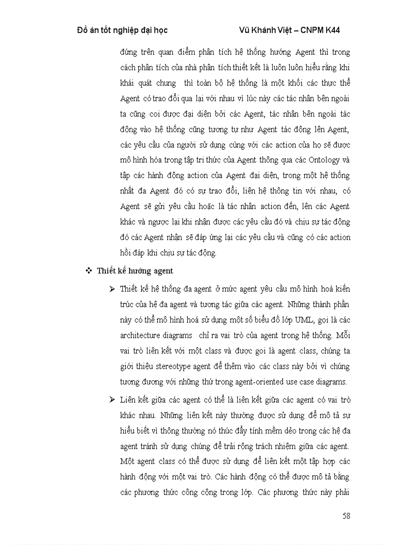 image for page Mô tả quy trình thiết kế phần mềm hướng agent