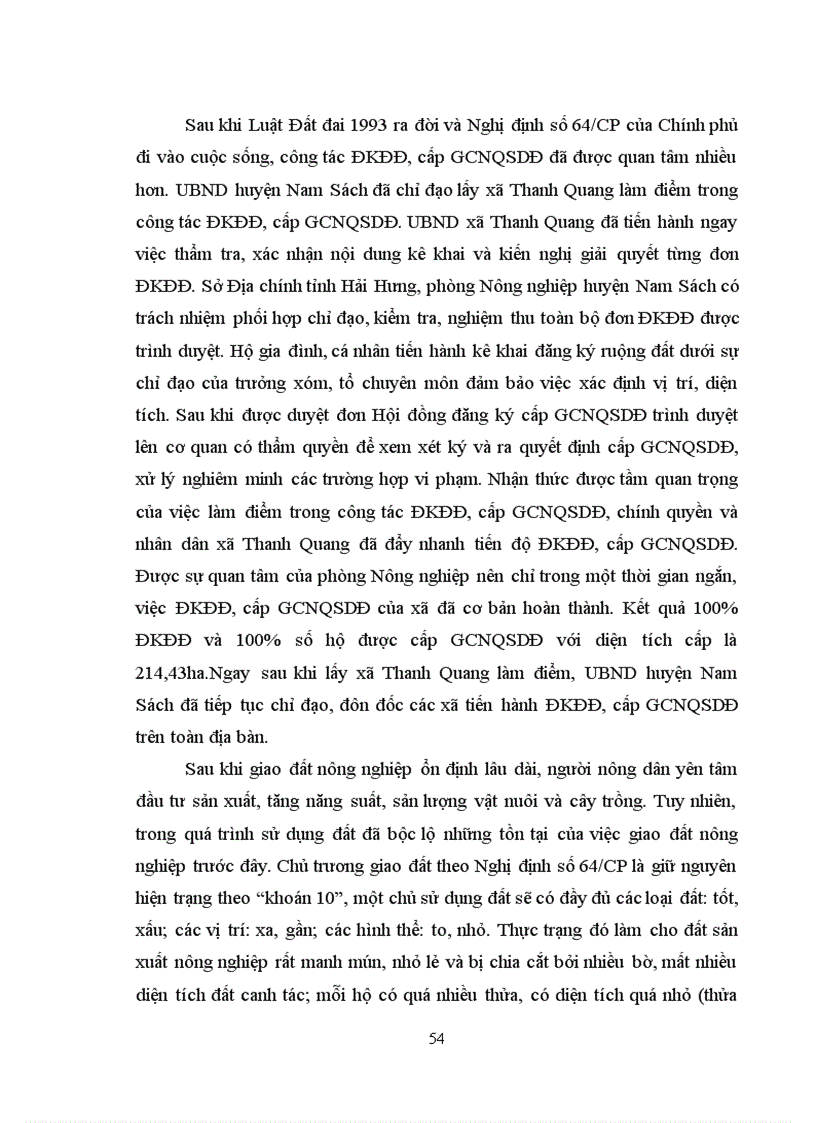 image for page Tìm hiểu công tác ĐKĐĐ cấp giấy chứng nhận quyền sử dụng đất lập hồ sơ địa chính tại huyện Nam Sách tỉnh Hải Dương