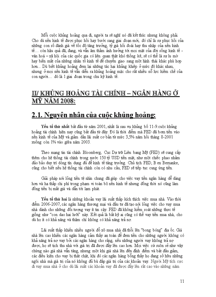 image for page Phân tích nguyên nhân cuộc khủng hoảng tài chính ngân hàng Mỹ năm 2008 Các biện pháp ứng phó đưa ra Tác động đến nền kinh tế thế giới và nền kinh tế Việt Nam như thế nào 1