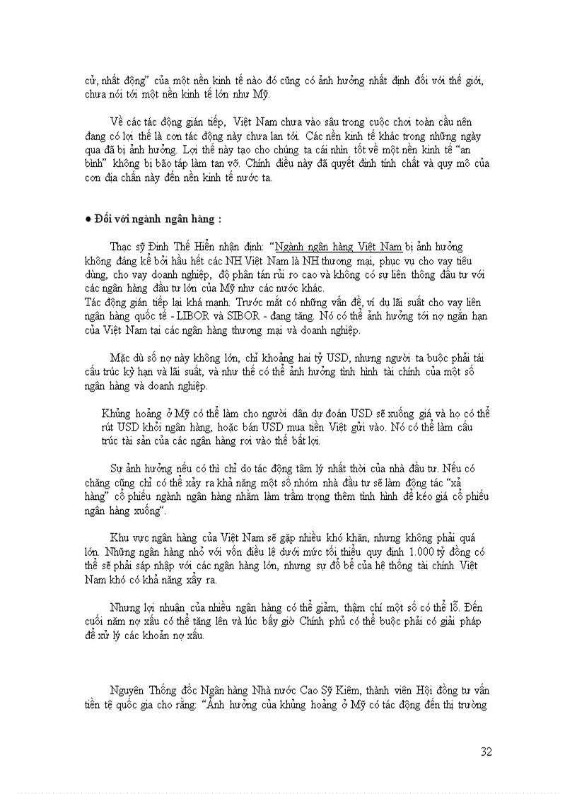 image for page Phân tích nguyên nhân cuộc khủng hoảng tài chính ngân hàng Mỹ năm 2008 Các biện pháp ứng phó đưa ra Tác động đến nền kinh tế thế giới và nền kinh tế Việt Nam như thế nào 1