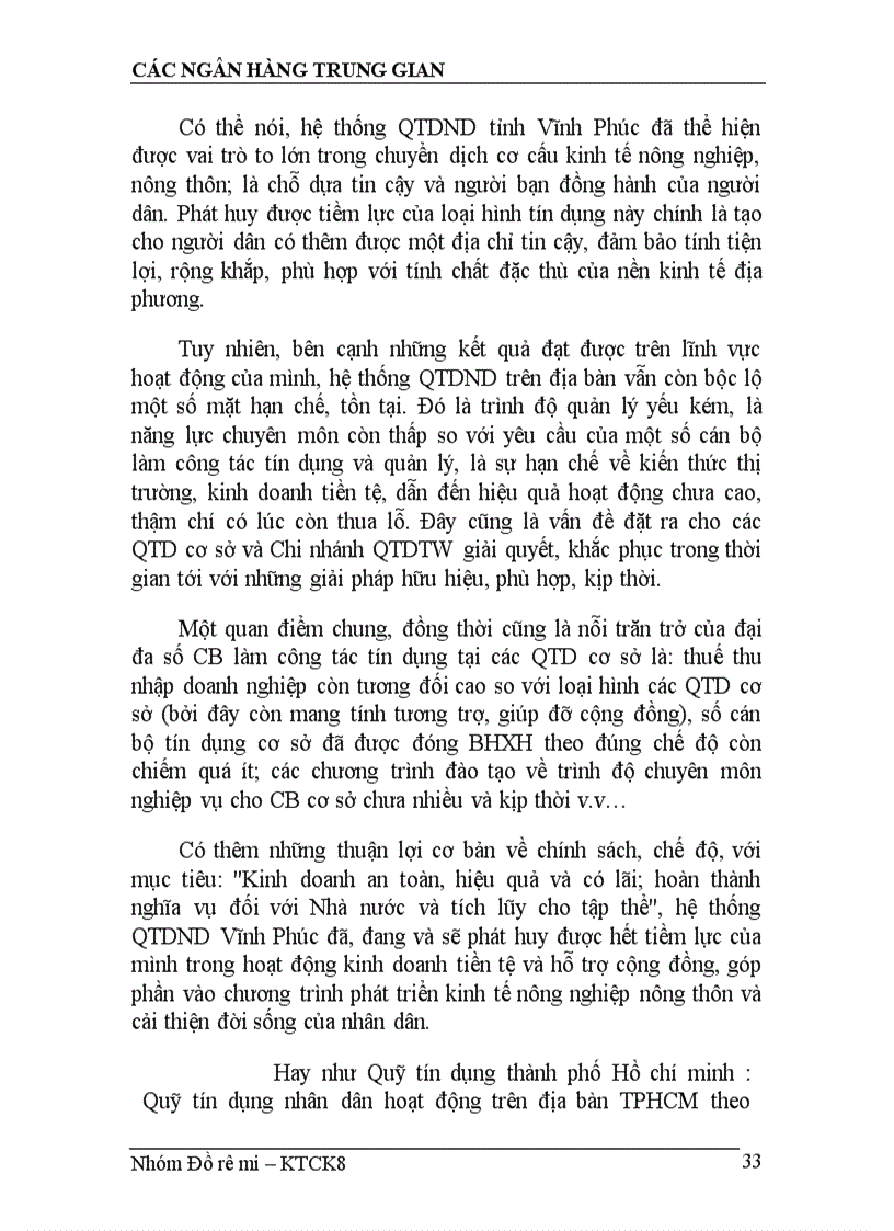 image for page Các loại hình ngân hàng trung gian