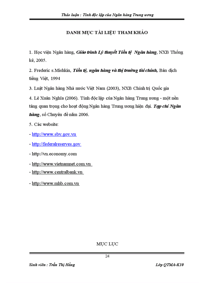 image for page Vấn đề tính độc lập của ngân hàng Trung ương