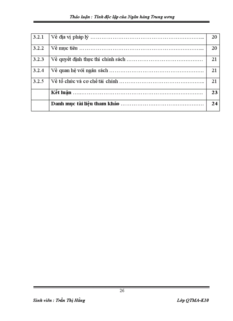 image for page Vấn đề tính độc lập của ngân hàng Trung ương