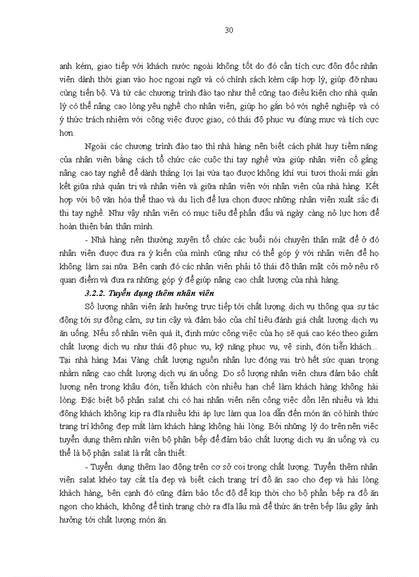 image for page Giải pháp nâng cao chất lượng dịch vụ ăn uống tại nhà hàng mai vàng 1