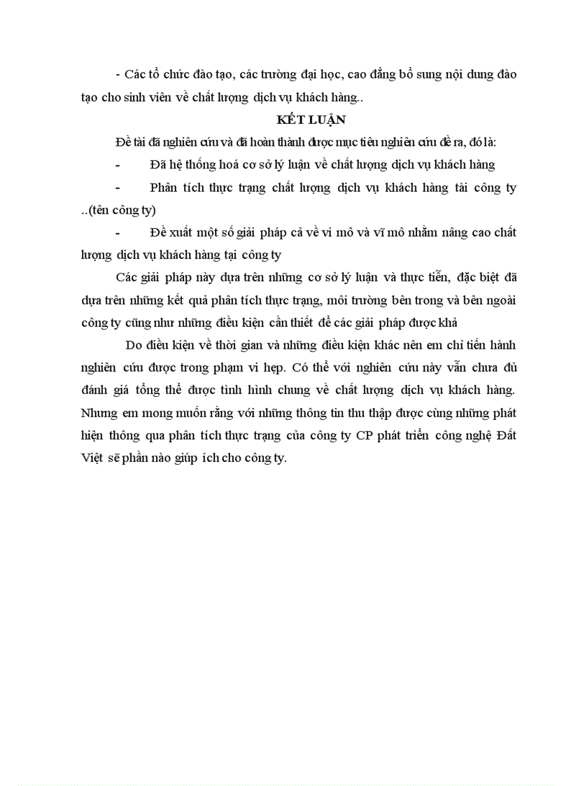 image for page Giải pháp nâng cao chất lượng dịch vụ khách hàng của công ty cổ phần phát triển công nghệ Đất Việt 1