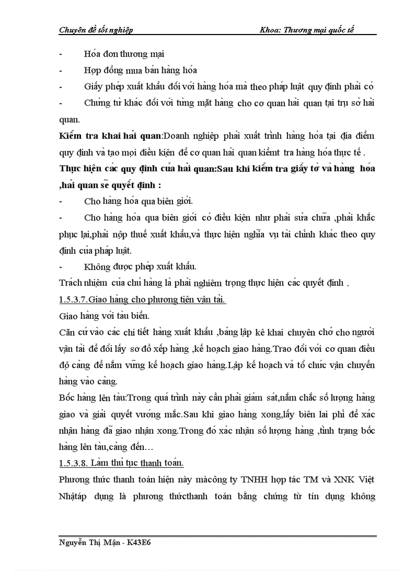 image for page Hoàn thiện quy trình thực hiện hợp đồng xuất khẩu mặt hàng mây tre đan sang Nhật Bản tại công ty TNHH hợp tác TM và XNK Viêt Nhật