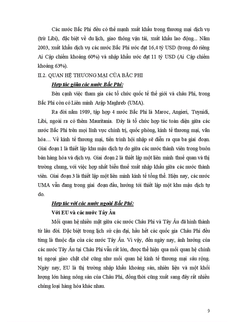 image for page Các giải pháp phát triển quan hệ thương mại giữa Việt Nam với các nước Bắc Phi đến năm 2010 1