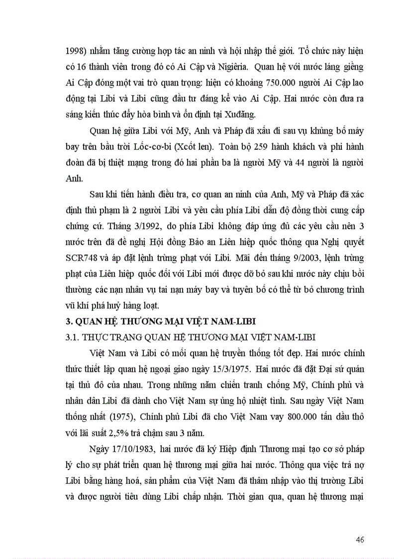 image for page Các giải pháp phát triển quan hệ thương mại giữa Việt Nam với các nước Bắc Phi đến năm 2010 1