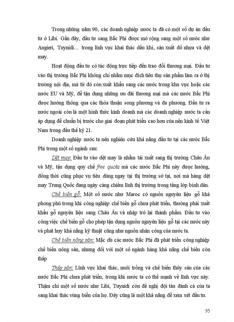 image for page Các giải pháp phát triển quan hệ thương mại giữa Việt Nam với các nước Bắc Phi đến năm 2010 1