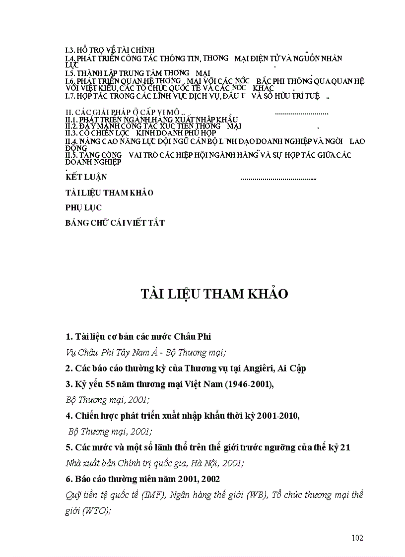 image for page Các giải pháp phát triển quan hệ thương mại giữa Việt Nam với các nước Bắc Phi đến năm 2010 1