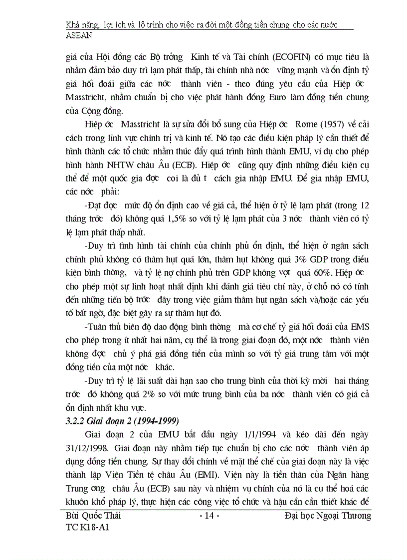 image for page Khả năng lợi ích và lộ trình cho việc ra đời một đồng tiền chung ASEAN