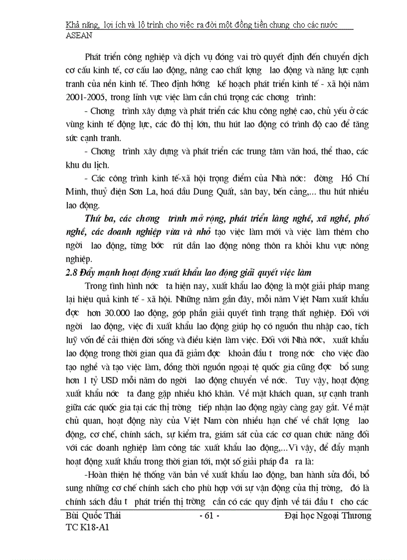 image for page Khả năng lợi ích và lộ trình cho việc ra đời một đồng tiền chung ASEAN