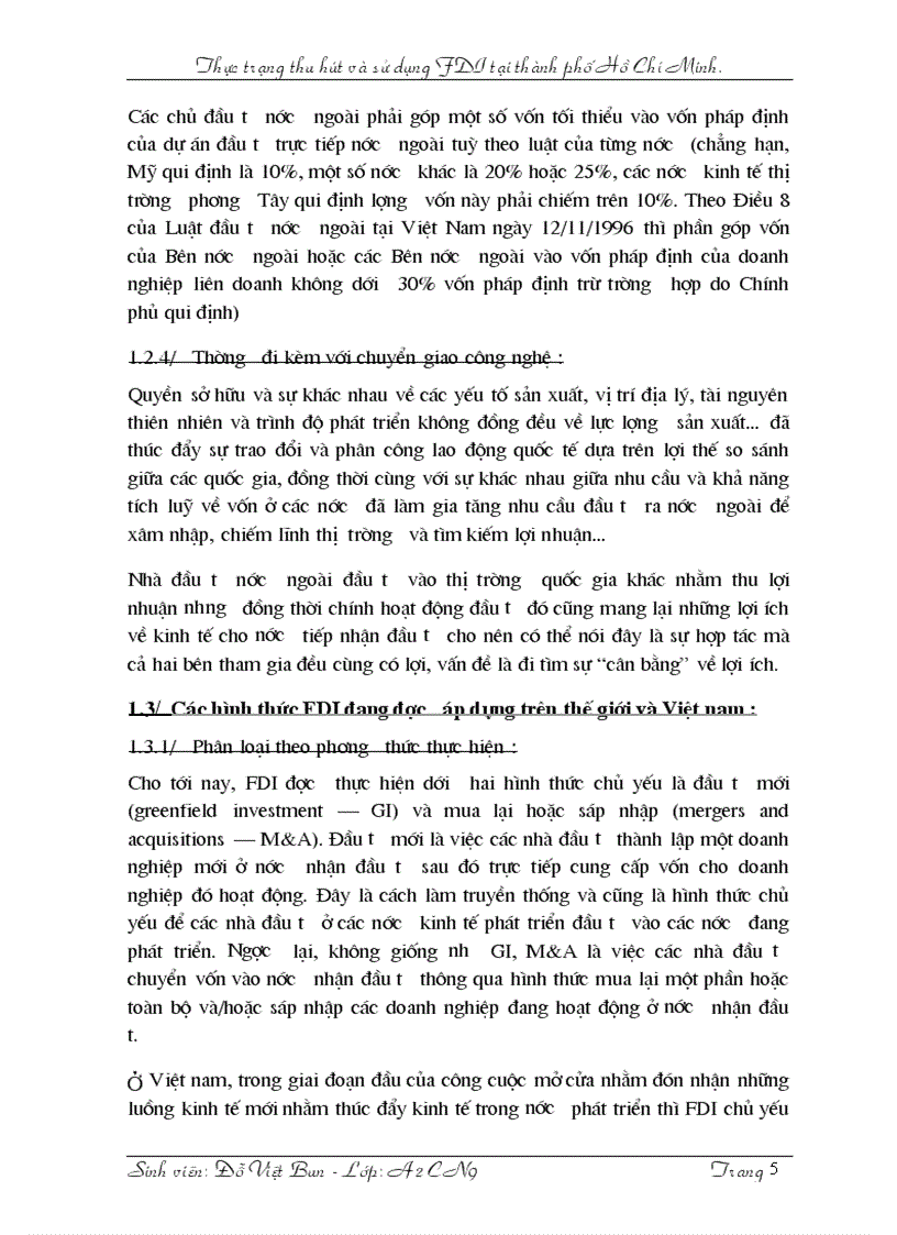 image for page Thực trạng thu hút và sử dụng FDI tại thành phố Hồ Chí Minh