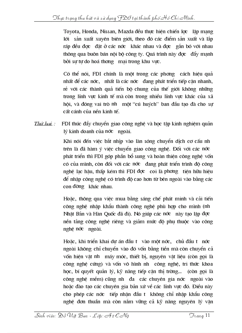 image for page Thực trạng thu hút và sử dụng FDI tại thành phố Hồ Chí Minh