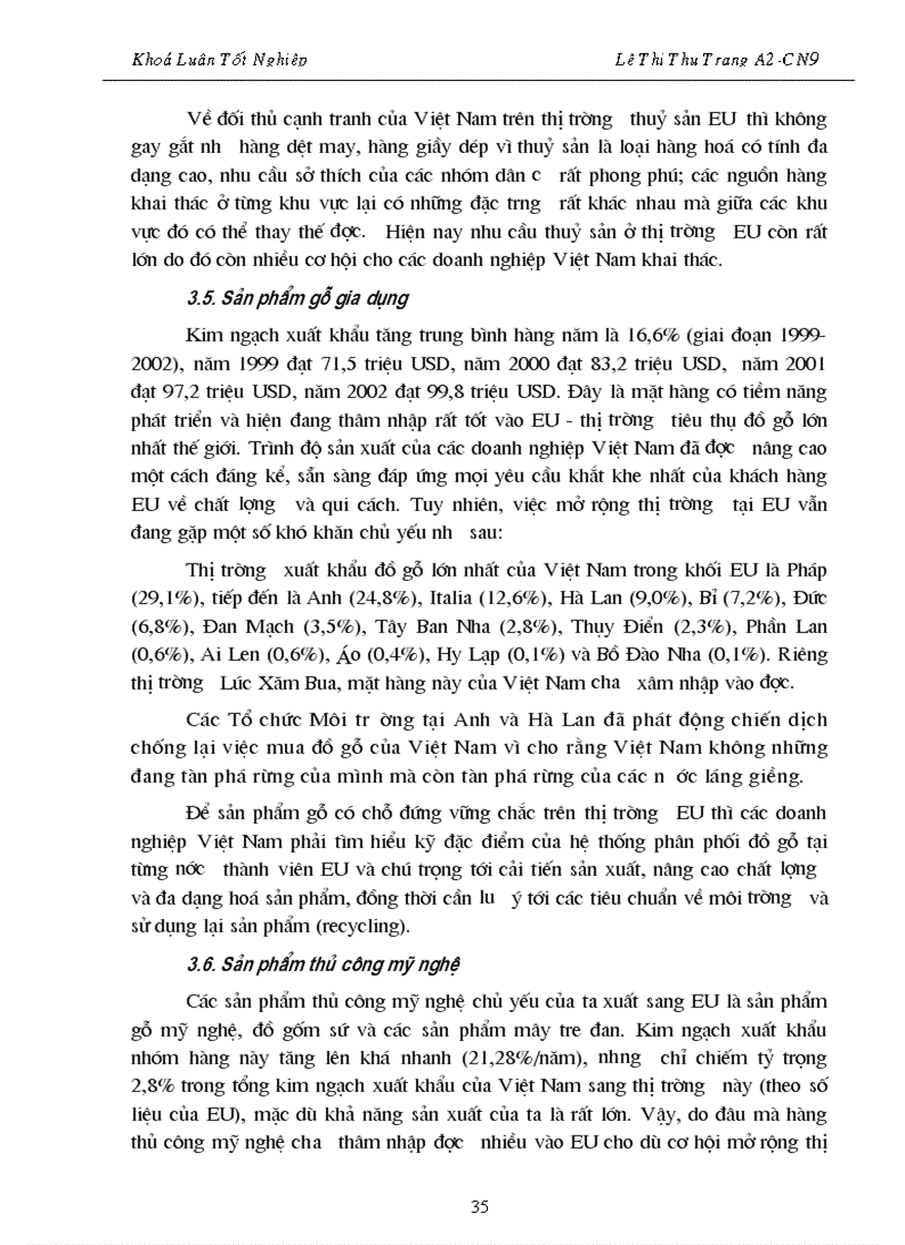 image for page Đẩy mạnh Hoạt đông xuất khẩu hàng hoá của Việt nam vào thị trường EU giai đoạn 2001 2010 Thực trạng và giải pháp