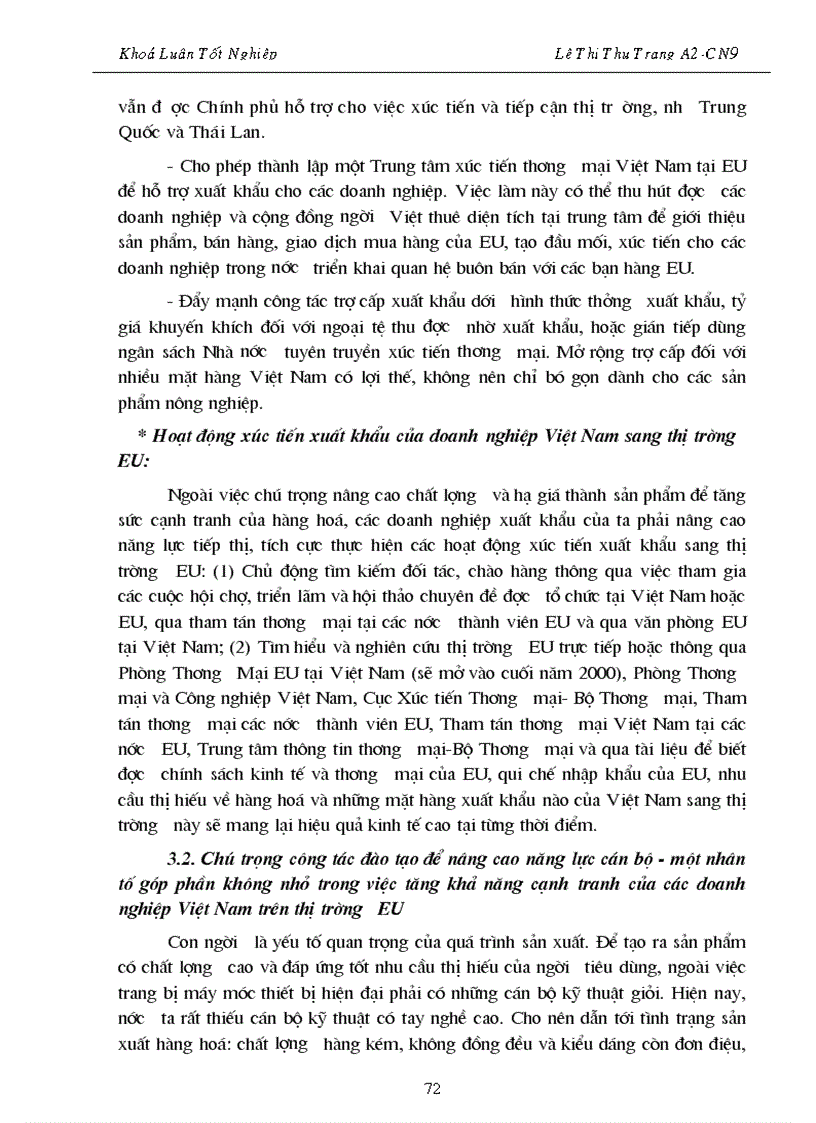 image for page Đẩy mạnh Hoạt đông xuất khẩu hàng hoá của Việt nam vào thị trường EU giai đoạn 2001 2010 Thực trạng và giải pháp