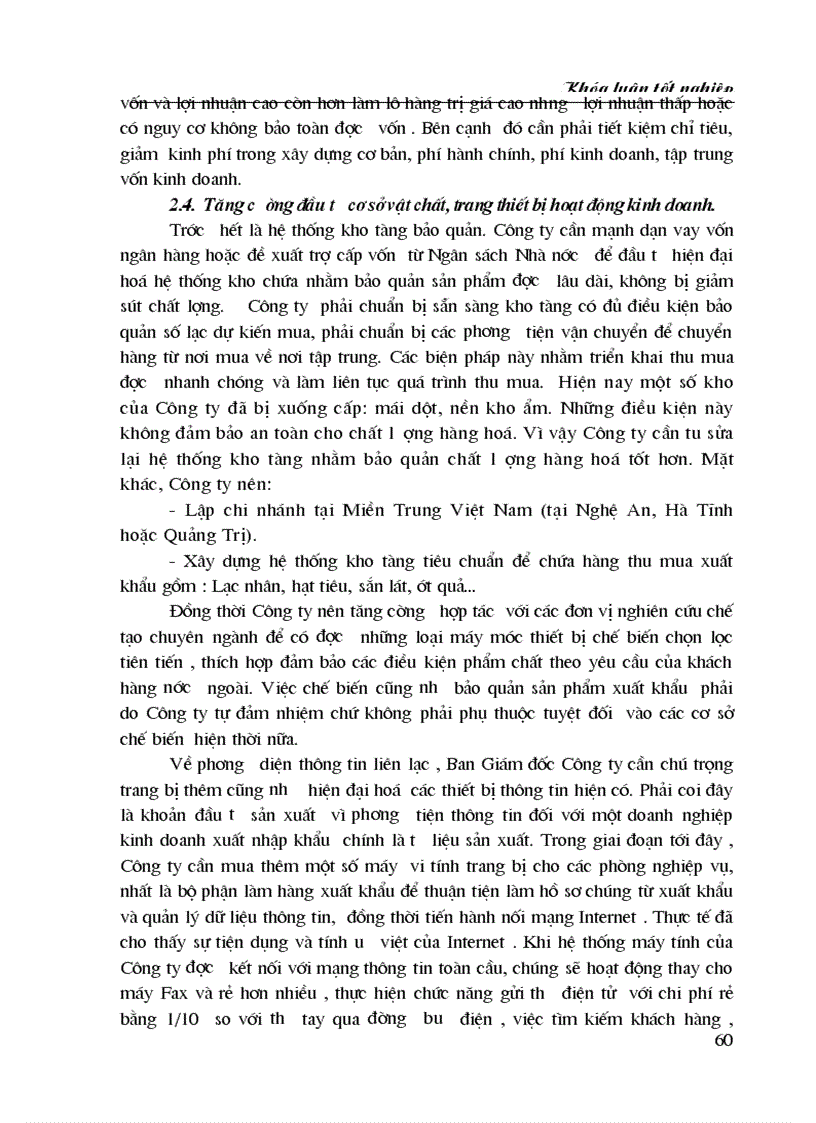 image for page Hiện trạng và giải pháp nhằm nâng cao hiệu quả hoạt động THU MUA và xuất khẩu lạc của Công ty VIlexim trong giai đoạn hiện nay