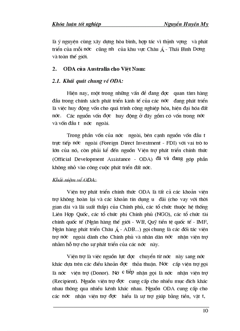 image for page Hỗ trợ phát triển chính thức ODA của Australia cho Việt Nam Thực trạng và giải pháp