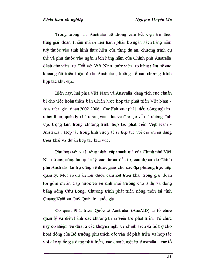 image for page Hỗ trợ phát triển chính thức ODA của Australia cho Việt Nam Thực trạng và giải pháp