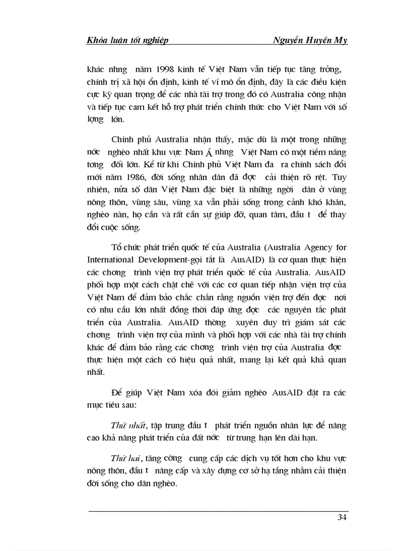 image for page Hỗ trợ phát triển chính thức ODA của Australia cho Việt Nam Thực trạng và giải pháp