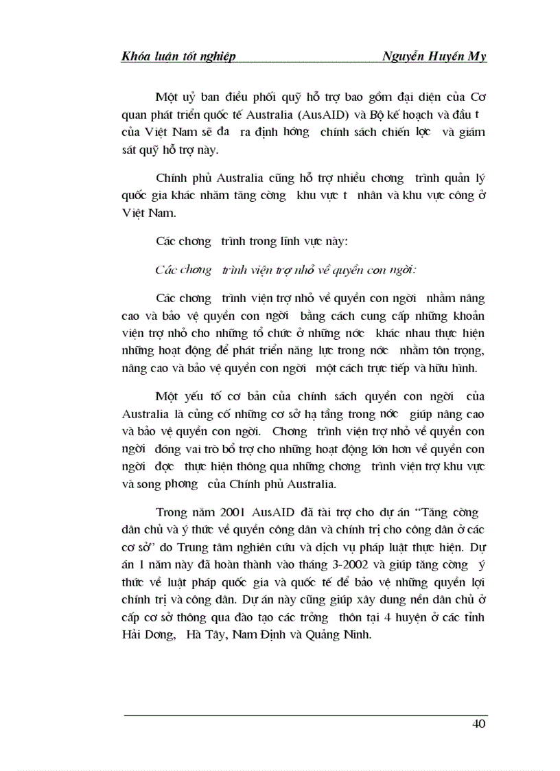 image for page Hỗ trợ phát triển chính thức ODA của Australia cho Việt Nam Thực trạng và giải pháp