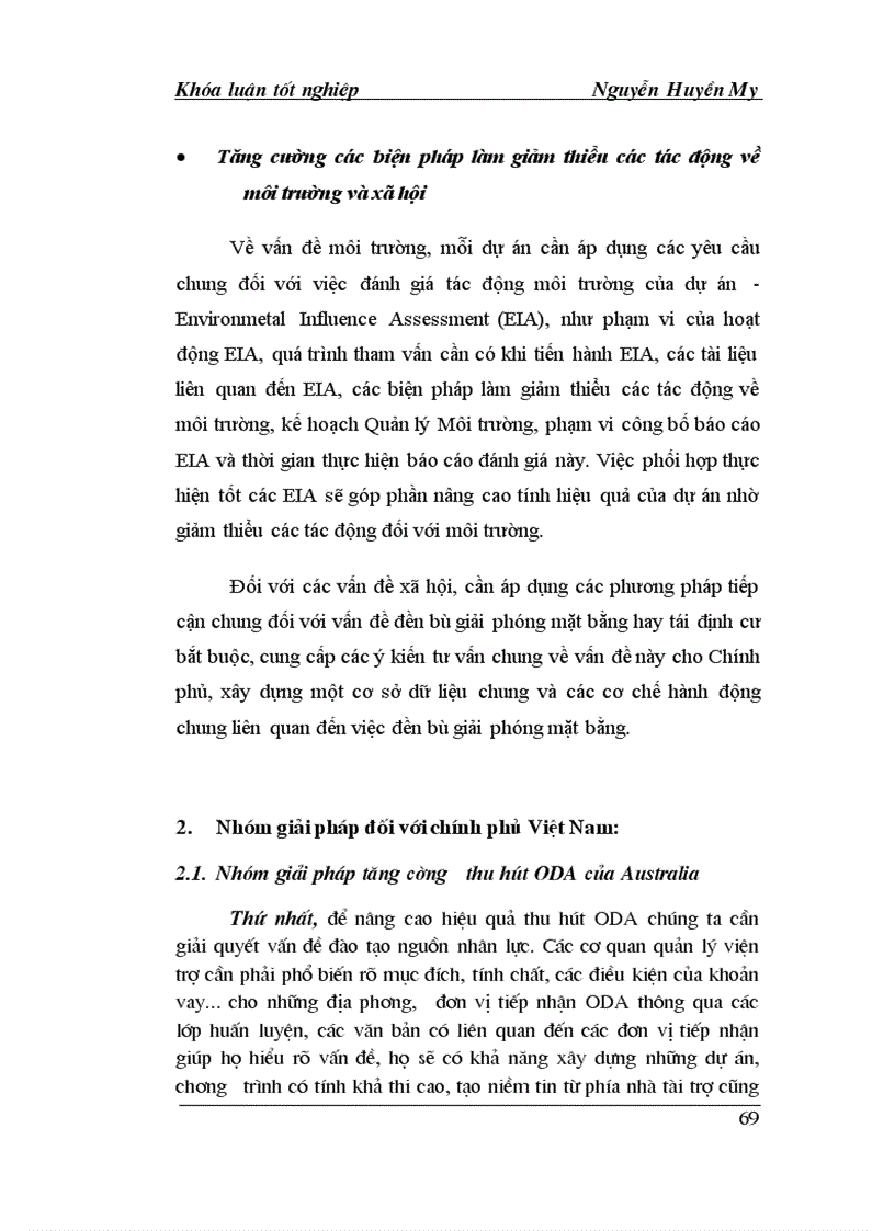 image for page Hỗ trợ phát triển chính thức ODA của Australia cho Việt Nam Thực trạng và giải pháp