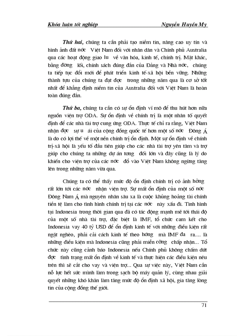 image for page Hỗ trợ phát triển chính thức ODA của Australia cho Việt Nam Thực trạng và giải pháp