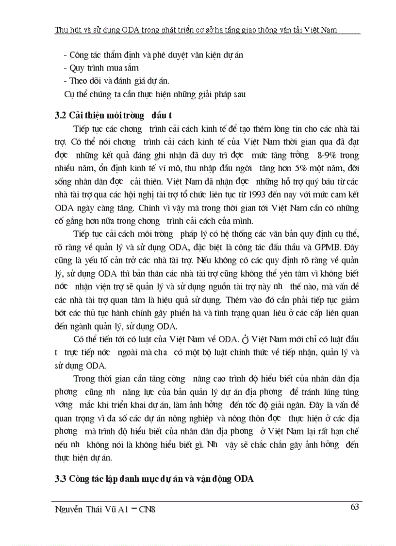 image for page Thu hút và sử dụng ODA trong lĩnh vực phát triển cơ sở hạ tầng GTVT ở Việt Nam