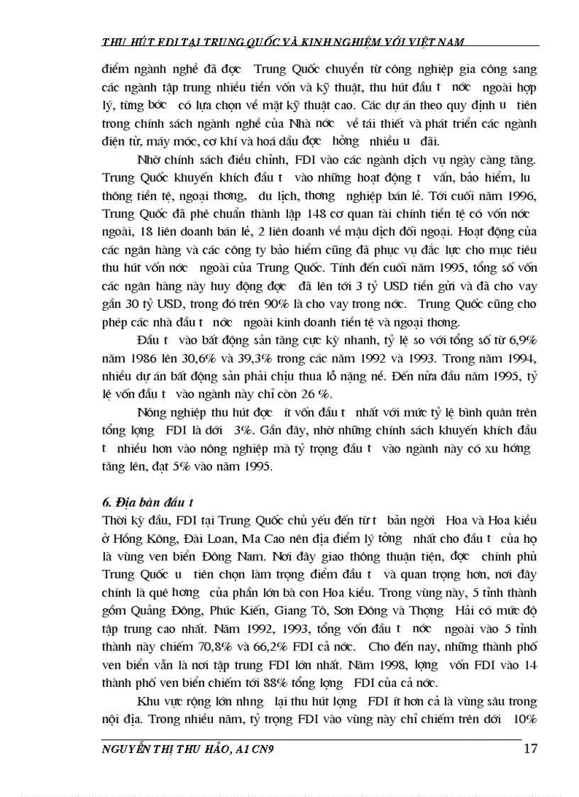 image for page Vận dụng kinh nghiệm trong hoạt động thu hút FDI của trung quốc ở Việt Nam