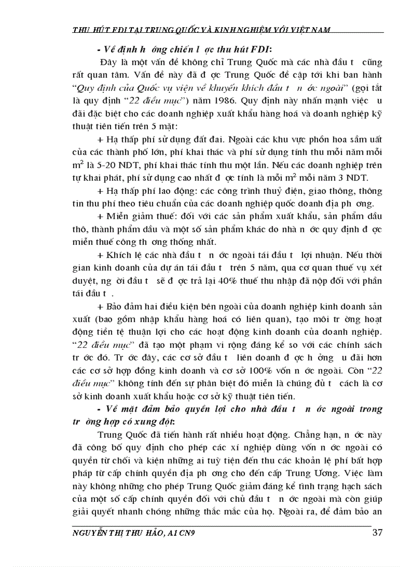 image for page Vận dụng kinh nghiệm trong hoạt động thu hút FDI của trung quốc ở Việt Nam