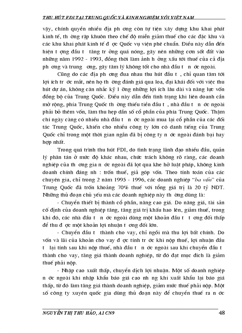 image for page Vận dụng kinh nghiệm trong hoạt động thu hút FDI của trung quốc ở Việt Nam